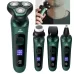 4 In 1 Smart Electric Shaver LCD Digital Display Three-head USB Rechargeable Floating Razor
