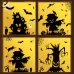 Halloween Decoration Stickers Pumpkin Lamp Spider Ghost Electrostatic Stickers