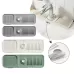 Faucet Silicone Draining Mat Anti-splash Kitchen Sink Non-slip Soap Mat Extra Large Deep Gray