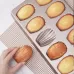 BM1067 Shell Shaped Non-stick Cake Mold Kitchen Biscuit Pan Baking Mold Silver Thicken