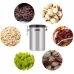 Coffee Container Stainless Steel Tea Storage Chests Black Kitchen Sotrage Canister Coffee Tea Caddies Teaware Gray