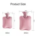 2000ml Large Explosion-proof Water-injected PVC Warm Water Bag Dark Gray