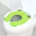 Frog-Shaped PP Material Environmental Protection Children Travel Portable Toilet Seat Green