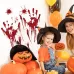 Halloween Decorations PVC Creative Blood Handprints and Footprints Wall Stickers Window Stickers Random Style Delivery