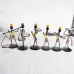tro Wrought Iron Man-shaped Candlestick Ornament Restaurant Table Decoration Props
