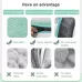 Washable Bathroom Toilet Seat Cover Warmer Soft Cushion Pad Closestool Lid Mat Household Products Green