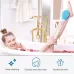 Electric Adjustable Bath SPA Massage Rub Bath Full Automatic Bath Rub Back Rrush Long Handle Bath Brush Pink