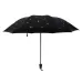 Feather Pattern Umbrella Dual-Use Three Folding Manual Control Portable Sunscreen Rain Umbrellas Windproof Parasol Black