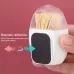 Household Living Room Egg Shape Magnetic Suction Toothpick Box Refrigerator Magnetite Toothpick Holder Random Color Delivery