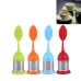 Food Grade Leaf Silicone Make Tea Bag Stainless Steel Tea Strainers Random Color Delivery