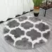 Imitation Fur Household Living Room Plush Carpet Yoga Floor Mat Decoration Camel Lantern With White Border