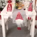 Christmas Tablecloth Santa Claus Table Runner Hotel Banquet Table Flag for Festival Decoration Gray