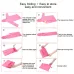 L Fashion Adult Lightweight EVA Transparent Frosted Raincoat Big Hat With Pocket Pink