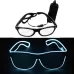 New Style LED Multi-color Fluorescent Glow Glasses EL Flashing Glasses