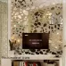12 PCS/S 3D Mirror Removable Wall Sticker For Living Room Bedroom TV Background Mirror Mural Wall Decor