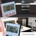 Kitchen Timer 24 Hours Digital Alarm Clock LCD Screen Magnetic Backing for Cooking Baking Black