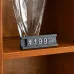 Metal Digital Grain Price Display Micro Standing Plate Single Layer Black