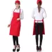 2PCS Kitchen Chef Aprons Cooking Baking Apron With Pockets Blue