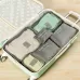 6 PCS/Set Travel Bag ClothesLuggage Organizer High Capacity Mesh Packing Cubes Gray
