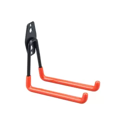 630 Medium Square Garage Hook Warehouse Storage Dip Metal Hook Bright Orange