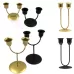 Small U Black U-shaped Iron Candle Holder Home Dinner Romantic Candle Holder Ornament