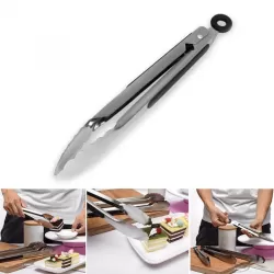 16 inch Stainless Steel Silicone Handle Kitchen Food Meat Barbecue Clip