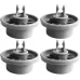 4 PCS Wheels for Bosch Siemens Neff 165314 Dishwasher Accessories Light Grey