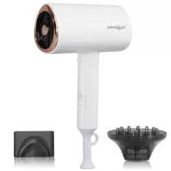 Mingge T1 T Style 1800W High-power Cold Hot Air Wind Fast Drying Folding Hair Dryer US Plug White