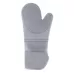 ZYA-426 Longer And Thicker Insulated Gloves Silicone Kitchen Baking Gloves Gray