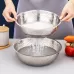 3 PCS / Set SiGang Stainless Steel Rice Washing and Vegetable Draining Basin