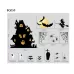 Halloween Decoration Stickers Pumpkin Lamp Spider Ghost Electrostatic Stickers