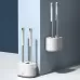 MT2 Silicone Double Brushs Head Toilet Brush Set  Wall-mount Type