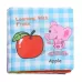 Baby Rattles Toy Soft Animal Cloth Book Newborn Stroller Hanging Toy Early Learning Education Baby Toys Fruit