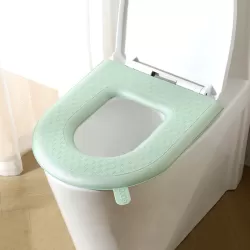 Household Thickened Waterproof Washable Toilet Seat Green
