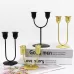 Small U Black U-shaped Iron Candle Holder Home Dinner Romantic Candle Holder Ornament