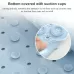 Bathroom Anti-slip Round Mat Suction Cup Massage Foot Pad Blue