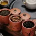 Ceramic Redware Tea Pot Storage Sealed Tea Tank Plum