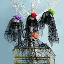 Halloween Decorations Bar KTV Scene Layout Props Bubble Skull Hanging Ornaments Random Style Delivery