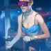 Night Club Bar Disco LED Light Emitting Glasses Festival Party USB Charging Shutter Dynamic Flash Glasses
