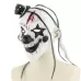 Halloween Festival Party Latex Devil Clown Frightened Mask Headgear with Hair