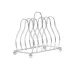 2 PCS Home Kitchen Small Bowls Dish Storage Drain Rack Silver