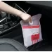 15 PCS Creative Cute Car Garbage Bag Paste-type Cleaning Bag for Car Interior Pink