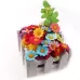 100 PCS 12 Leaf Sun Flower Head Simulation Small Chrysanthemum Sunflower Flower Head Color Mixing