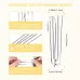 2 Sets Four Claw Hook Set Curtain Replacement Hook Silver