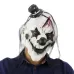 Halloween Festival Party Latex Devil Clown Frightened Mask Headgear with Hair