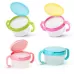 Baby Products Anti-sprinkling Design Baby Double Handle Biscuit Small Bowl Snack Cup Yellow