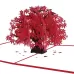 Three-Dimensional Maple Tree Greeting Card Birthday Card Red Maple Leaf 3d Card