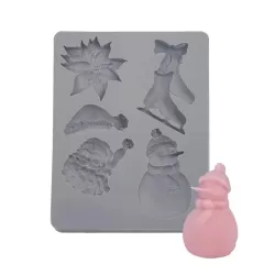 SD-85 Christmas DIY Scented Candle Silicone Mold