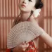 8 inch Ancient Style Fragrant Wood Fan Folding Fan Dance Fan Solid Craft Fan