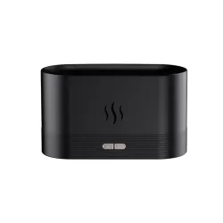7 Color Flame Aromatherapy Machine Home Office Desk Air Humidifier Black